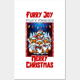 Foxy Friends: Merry Christmas Joy Posters and Art